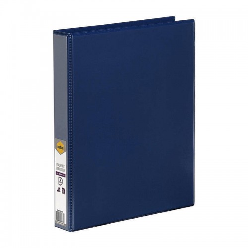 Marbig Clearview Insert Binder A4 25mm 2D Rings Blue