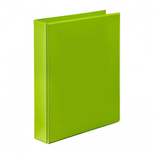 Marbig Clearview Insert Binder A4 25mm 2D Rings Lime