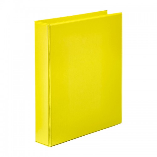 Marbig Clearview Insert Binder A4 25mm 2D Rings Yellow