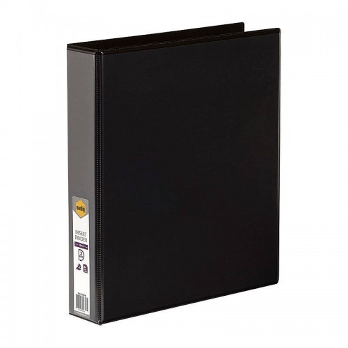 Marbig Clearview Insert Binder A4 38mm 2D Rings Black