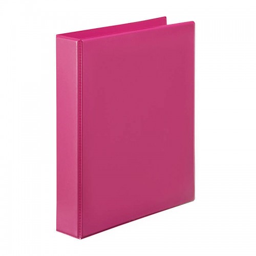 Marbig Clearview Insert Binder A4 38mm 2D Rings Pink