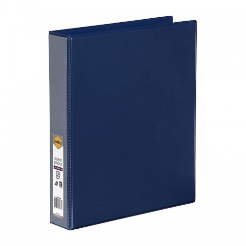 Marbig Clearview Insert Binder A4 38mm 3D Rings Blue