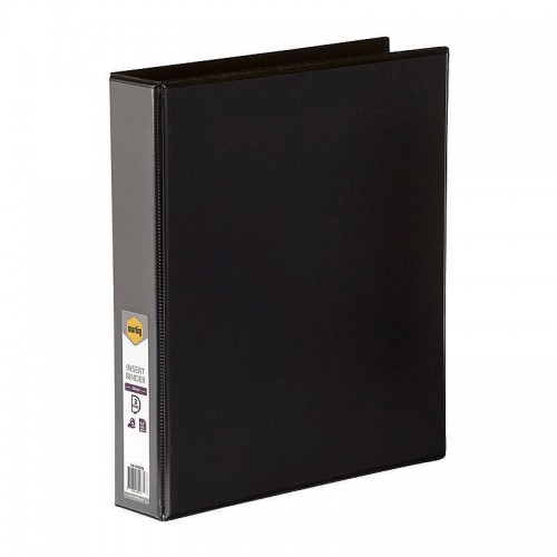 Marbig Clearview Insert Binder A4 38mm 3D Rings Black