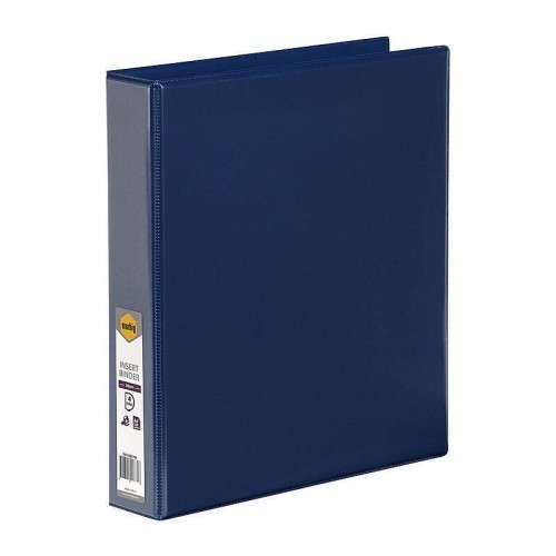 Marbig Clearview Insert Binder A4 38mm 4D Rings Blue