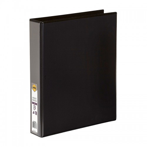 Marbig Clearview Insert Binder A4 38mm 4D Rings Black