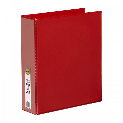 Marbig Clearview Insert Binder A4 50mm 2D Rings Red