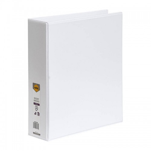 Marbig Clearview Insert Binder A4 50mm 2D Rings White