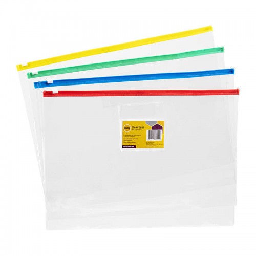 Marbig Clear Case B4 395 x 290mm Assorted Colours