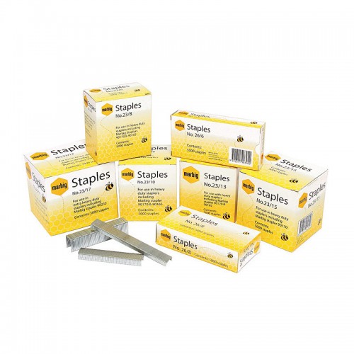 Marbig Staples 23/8mm - Box of 5000 Heavy Duty