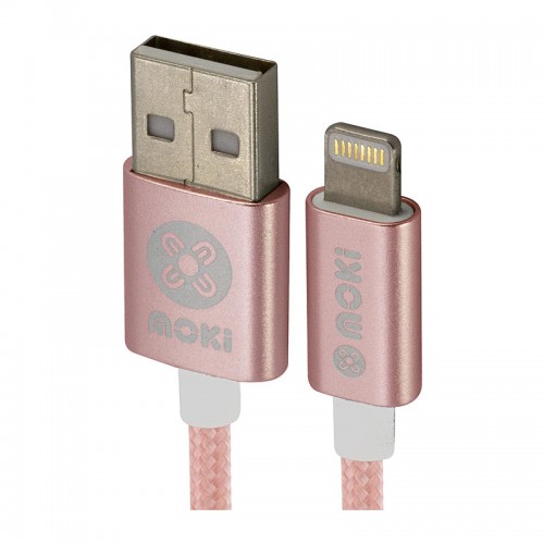 Moki Lightning Cable 3M Rose Gold