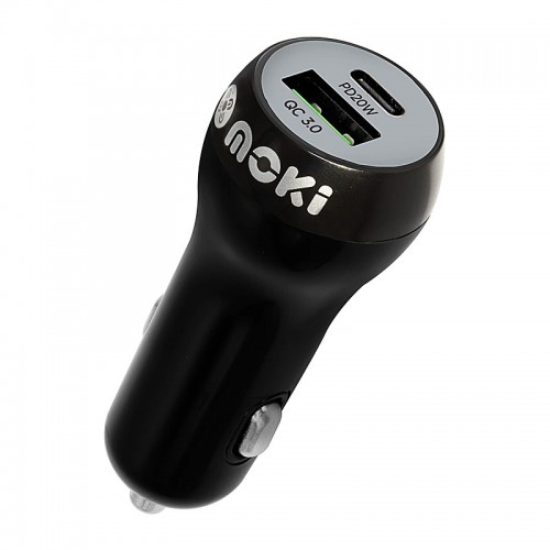 Moki Car Charger Power Delivery Type-C Qualcomm Quick Charge