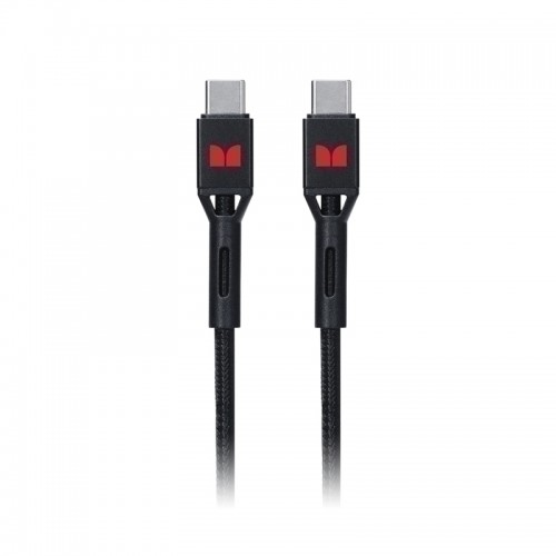 Monster USB-C to USB-C Braided Cable - Black 1.2m