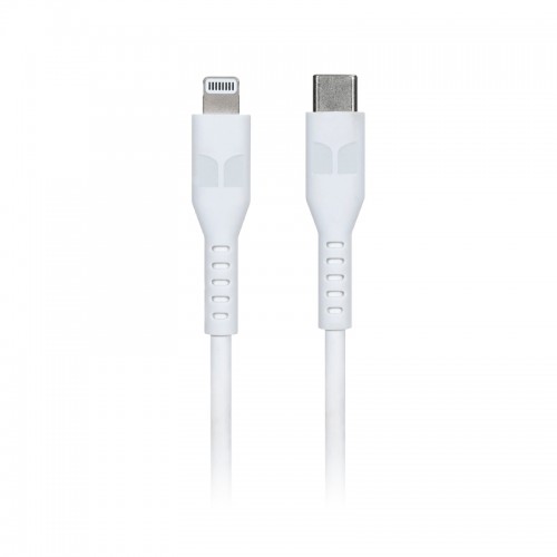 Monster Lightning to USB-C Thermo Plastic Elastometer Cable - White 1.2m