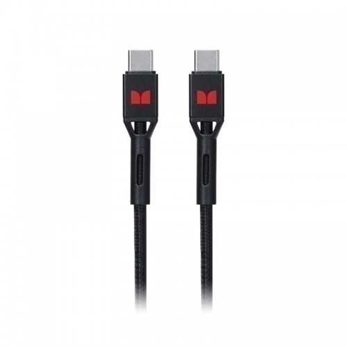 Monster USB-C to USB-C Braided Cable - Black 2m