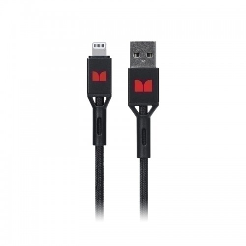 Monster Lightning to USB-A Braided Cable - Black 2m