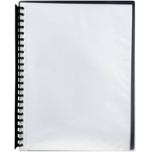 Marbig Refillable Display Book 20 Pocket Clear/Black