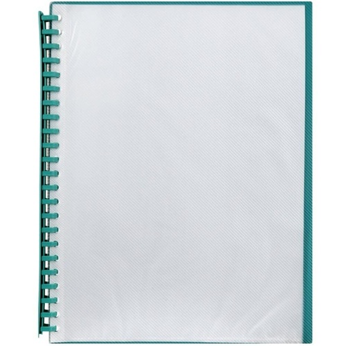 Marbig Refillable Display Book 20 Pocket Clear/Green