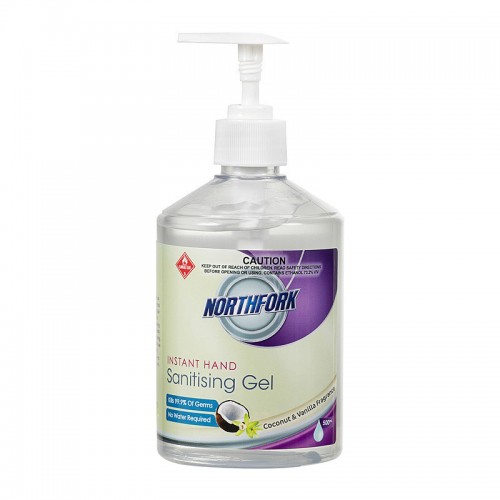 Northfork Instant Hand Sanitising Gel Coconut&Vanilla 500ml