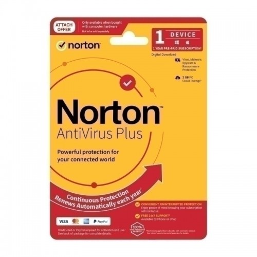 Norton AntiVirus Plus - 1 User 1 Device 1 Year Sub
