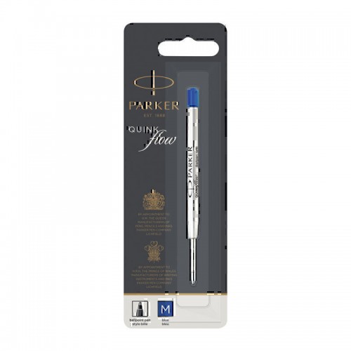 Parker Quinkflow Ballpoint Pen Refill Medium Blue