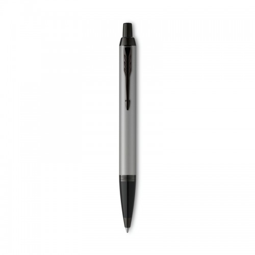 Parker IM Matte Grey Black Trim Ballpoint Pen