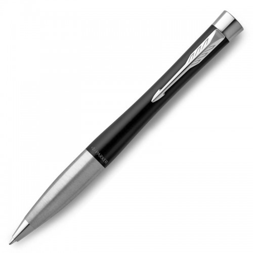 Parker Urban Twist Ballpoint Pen Chrome Trim Black