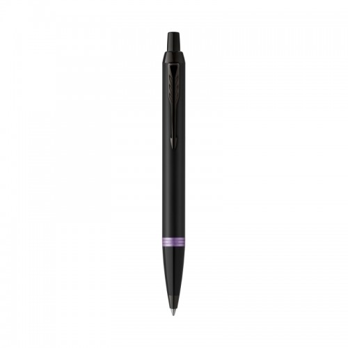 Parker IM Vibrant Ring Purple Ballpoint Pen