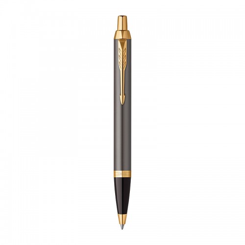 Parker IM Grey Gold Trim Ballpoint