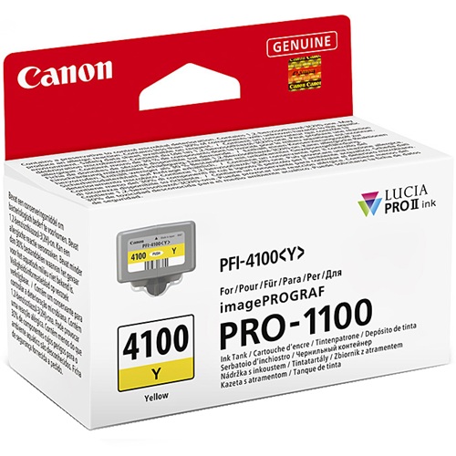 Canon PFI-4100Y Yellow Genuine Ink Cartridge