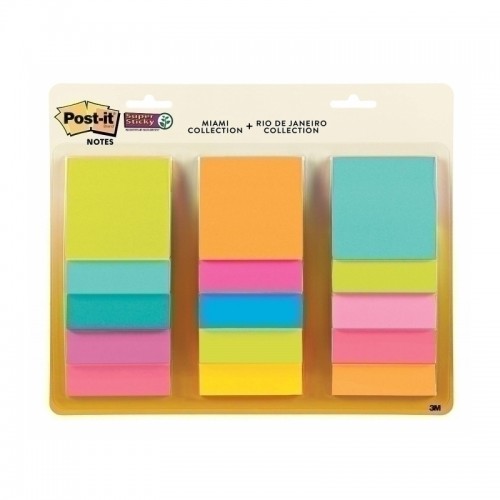 Post-It Super Sticky Notes 76 x 76mm - Bright Colours - Box of 12