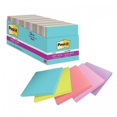 Post-It 654-24SSMIA Super Sticky Notes - Pack of 24