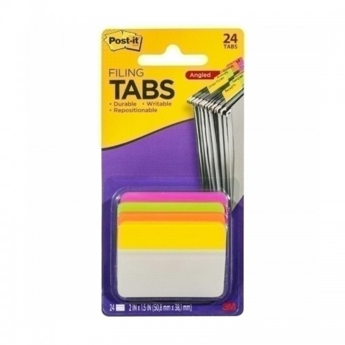 Post-It 686A-PLOY Filing Tabs - Bright Colours 50 x 38mm - Pack of 144