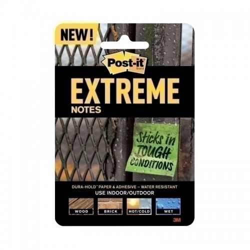 Post-It EXTRM33-3TRYMX Extreme Notes - 76 x 76mm - Pack of 18