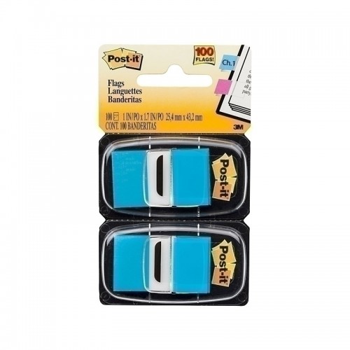 Post-It 680-BB2 Flags Bright Blue 25 x 43mm - Pack of 2 - Box of 6