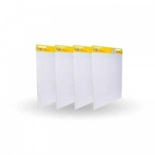 Post-It Super Sticky Easel Pad White 635 x 775mm 4-Pack