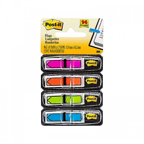 Post-It 684-ARR4 Arrow Flags Bright Colours 12 x 45mm - Pack of 24