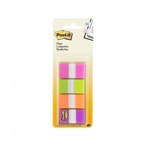 Post-It Flags Bright Colours 25 x 43mm 4-Pack - Box of 6