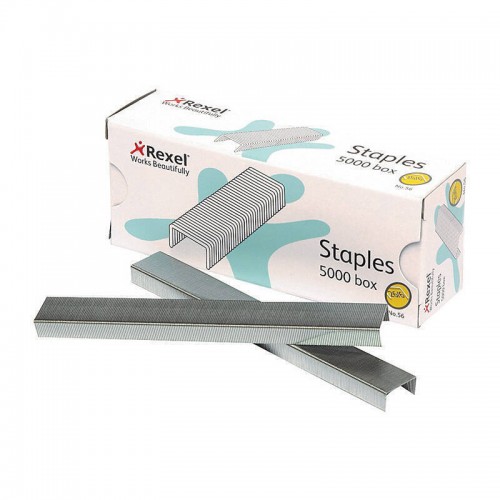 Rexel No.56 Staples 26/6mm - Box of 5000