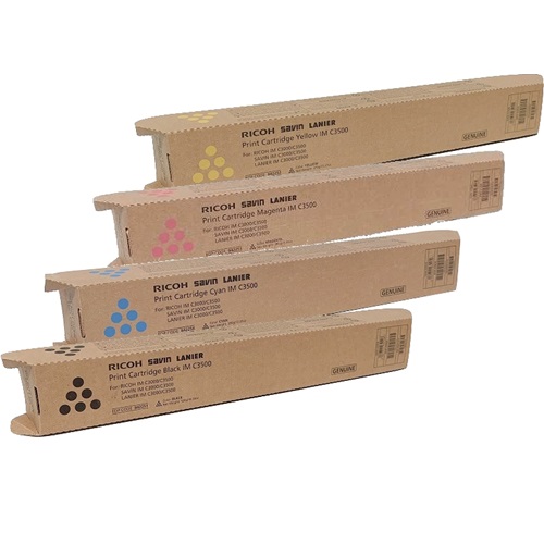 4 Pack Ricoh 842259-842262 Genuine Toner Cartridges