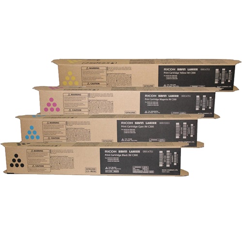 8 Pack Ricoh 842386-89 Genuine Toner Cartridges