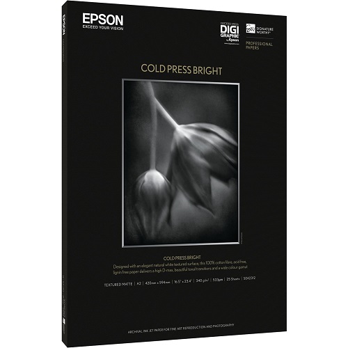 Epson S042310 A3 Cold Press Bright Photographic & Fine Art Paper