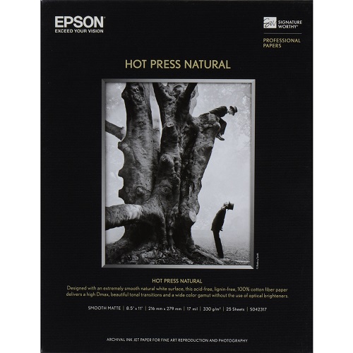 Epson S042318 A4 Hot Press Natural Photographic & Fine Art Paper