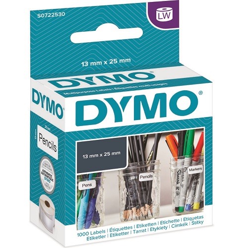 DYMO S0722530 White Label Tape