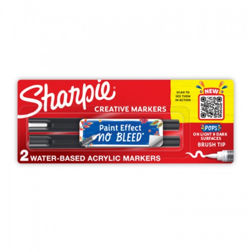 Sharpie Creative Marker Brush Tip - Pack of 2 - Box of 6 - Assorted Colours