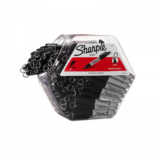 Sharpie Mini Fine Permanent Marker Black in Canister - Pack of 72