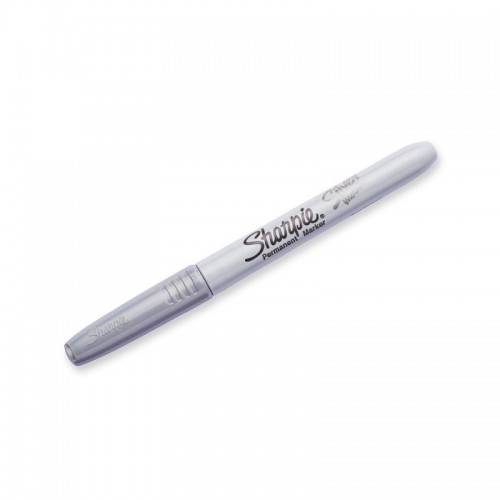 Sharpie Permanent Marker Fine Point Silver - Box of 12