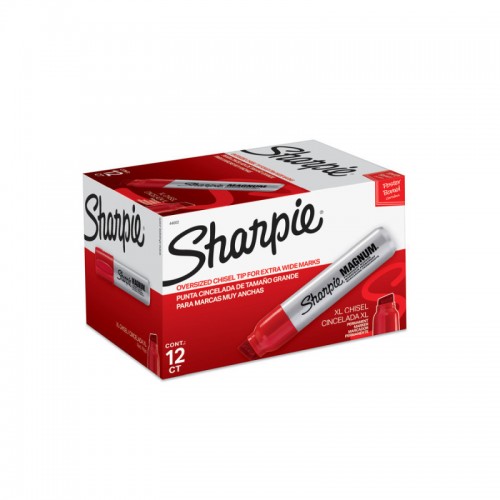 Sharpie Magnum PermMark 44 Red - Box of 12