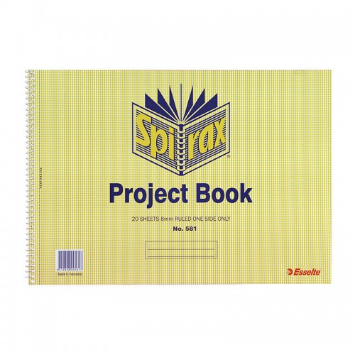 Spirax 581 Project Book 252 x 360 20 Leaf/40 pages - Pack of 10