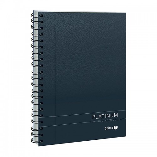 Spirax 401 Platinum Notebook A5 200 Pages Black - Pack of 5