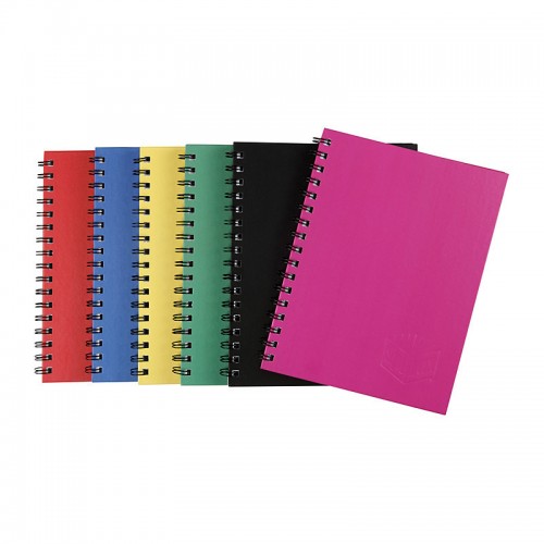 Spirax 511 Hard Cover Notebook 225 x 175mm 200 Pages Assorted Colours - Pack of 4